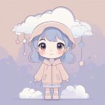 dan lan se yun duo zhu ti qing rou xian tiao miao hui de q ban jue se ka