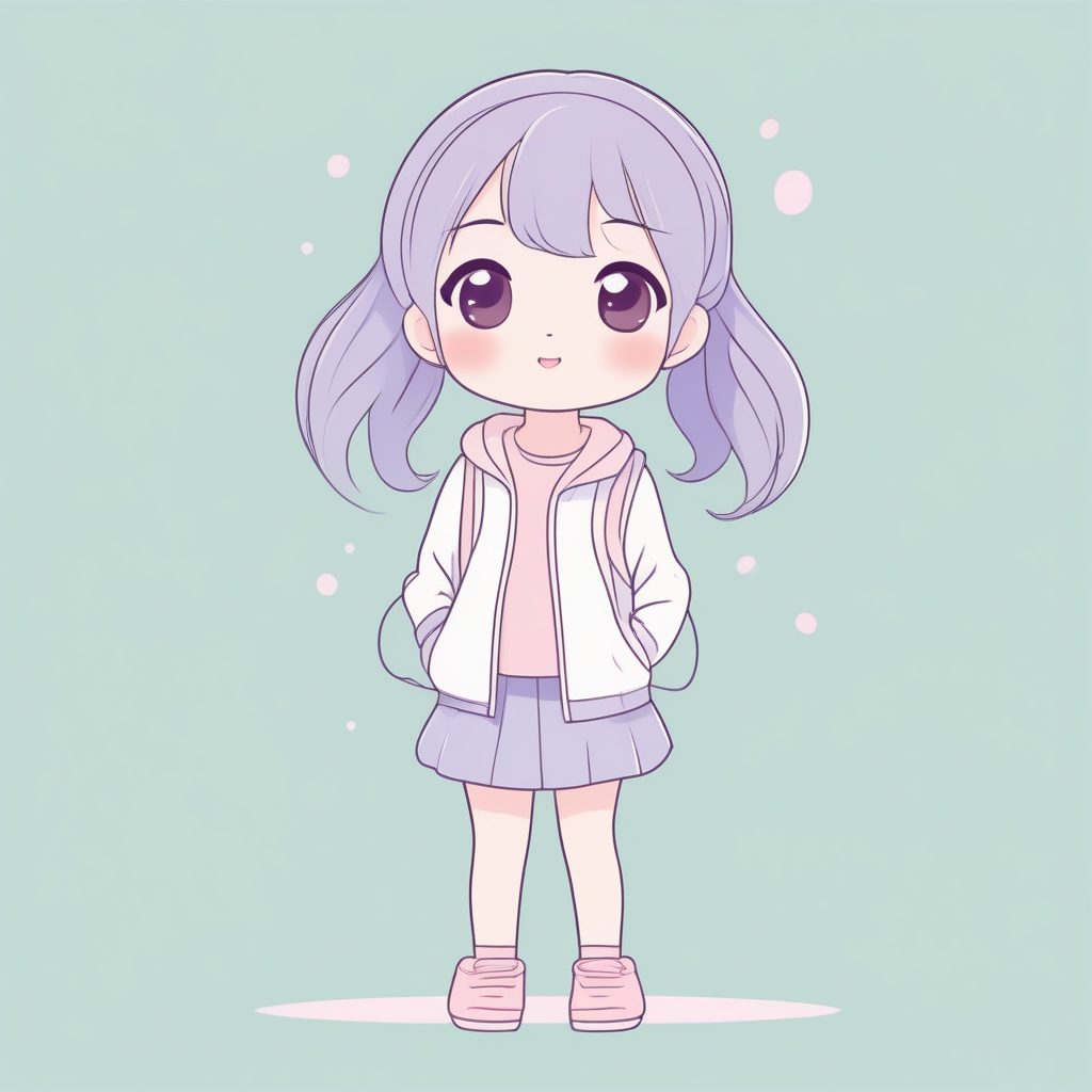 踮脚张望：轻快感的Q版全身插画