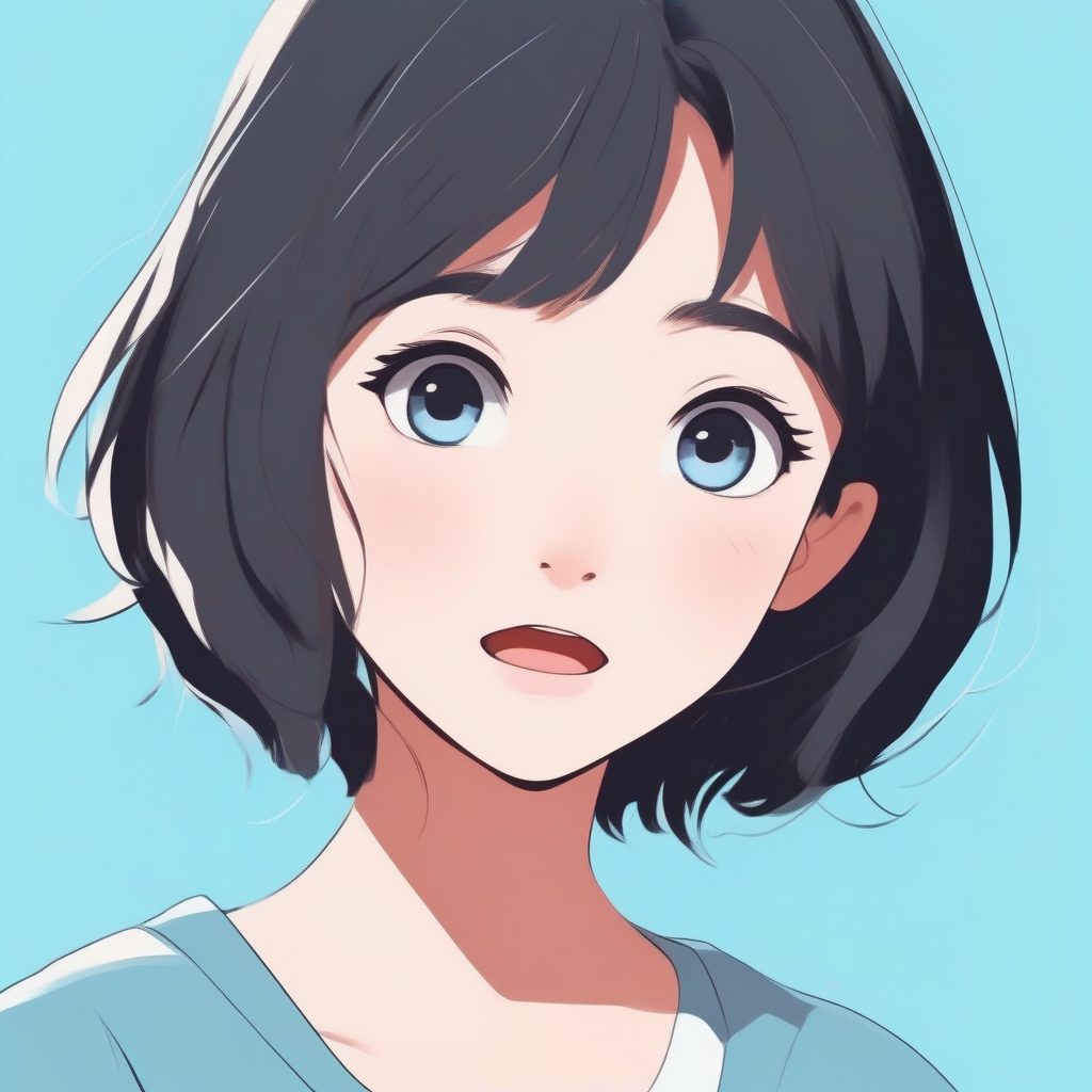 动态惊讶表情:纯净线条与赛璐璐阴影少女插画 7 动态惊讶表情:纯净线条与赛璐璐阴影少女插画