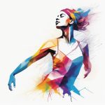 dong tai wu zhe cai hong shui mo di luo de ji jian ji he xian tiao yi shu