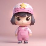 独家秘籍:3D粘土材质Q版幼儿园女教师盲盒手办生成教程 4 du jia mi ji 3d nian tu cai zhi q ban you er yuan nyu jiao shi mang he shou ban sheng cheng jiao