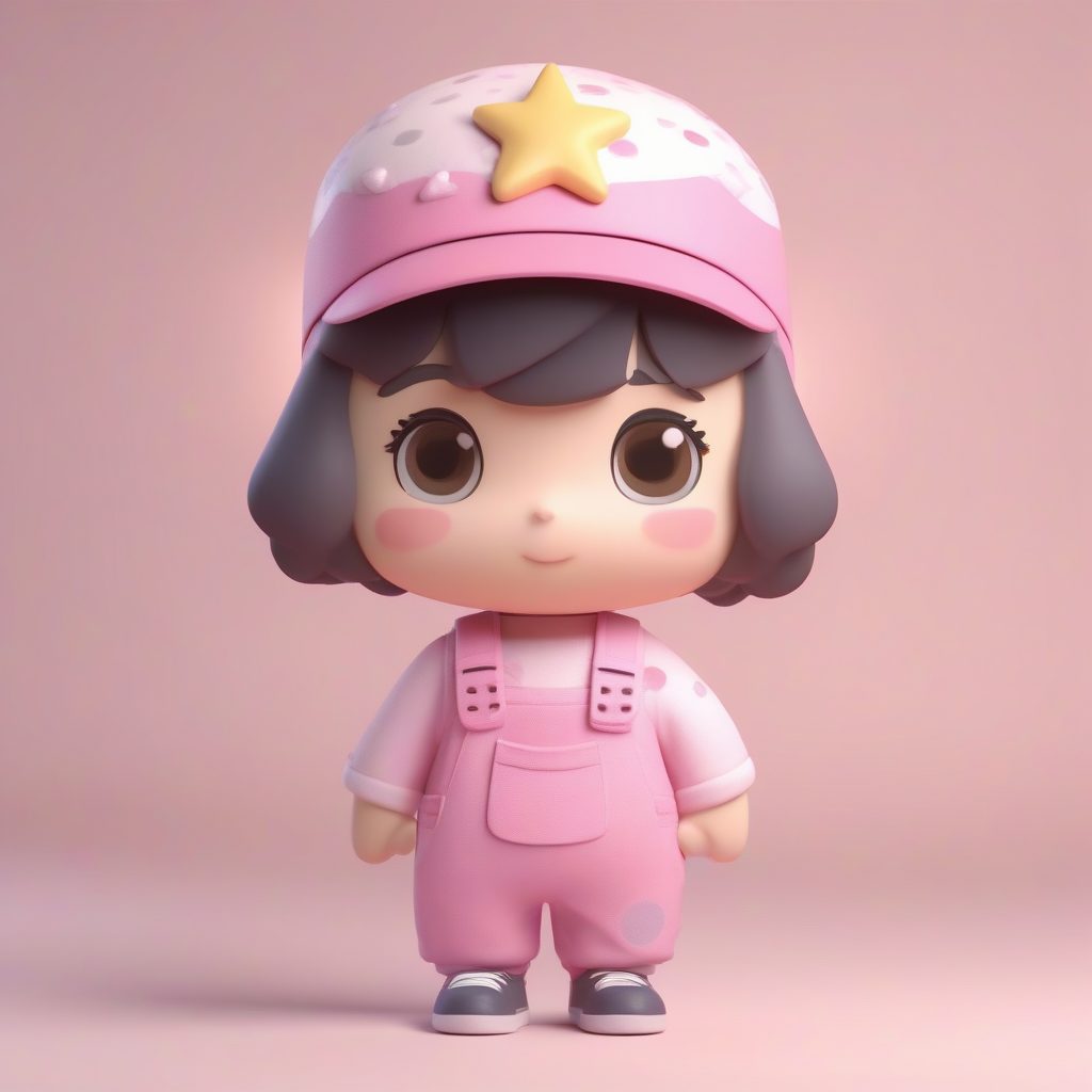 独家秘籍：3D粘土材质Q版幼儿园女教师盲盒手办生成教程