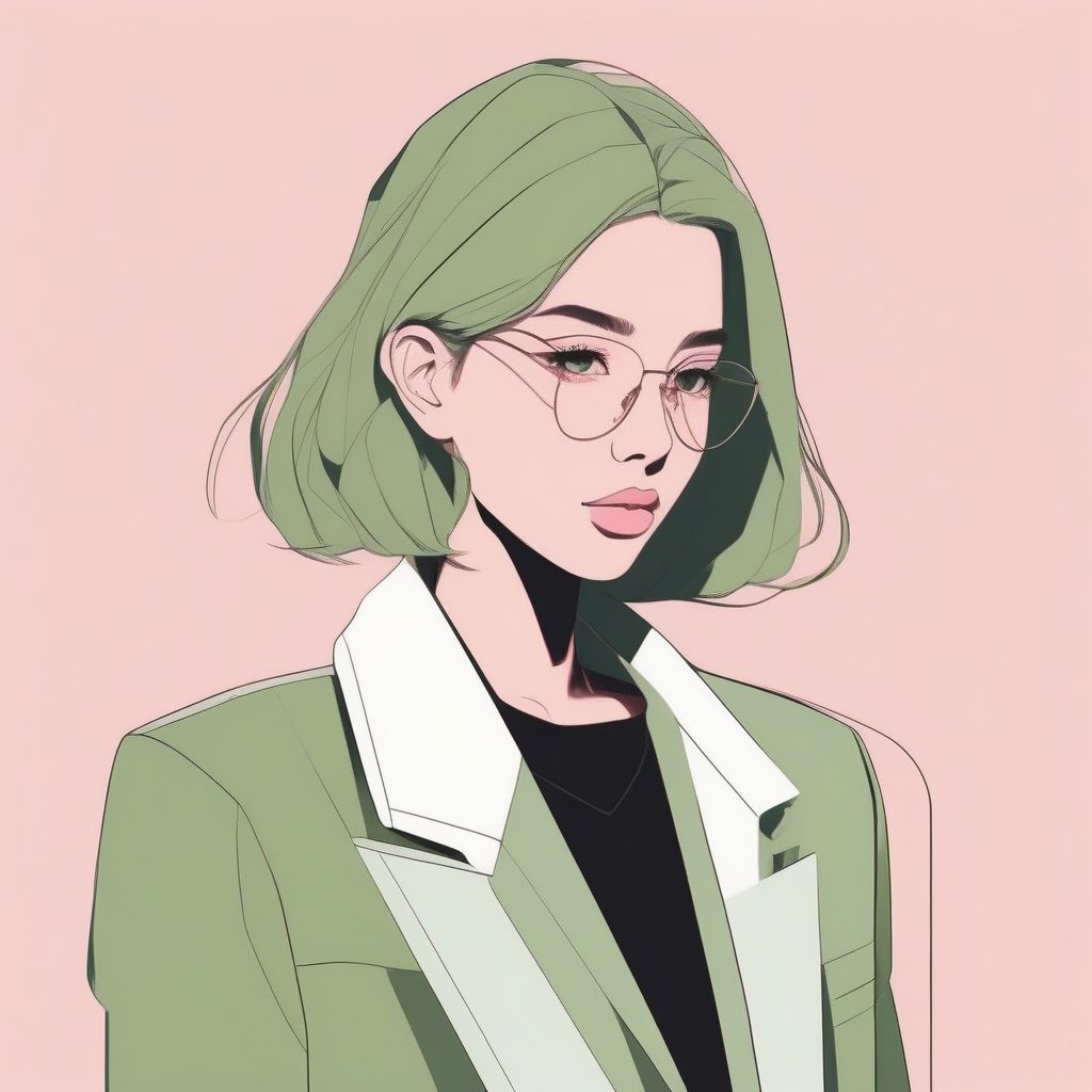 都市简约西装：低饱和度职场潮流肖像