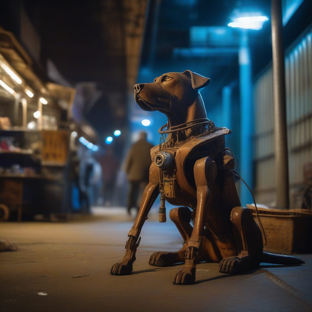 废土中的机械忠犬：街头摄影与对比