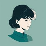 复古灰调:侧面二次元极简肖像,灰尘感低饱和色彩 7 fu gu hui diao ce mian er ci yuan ji jian xiao xiang hui chen gan di bao he se cai