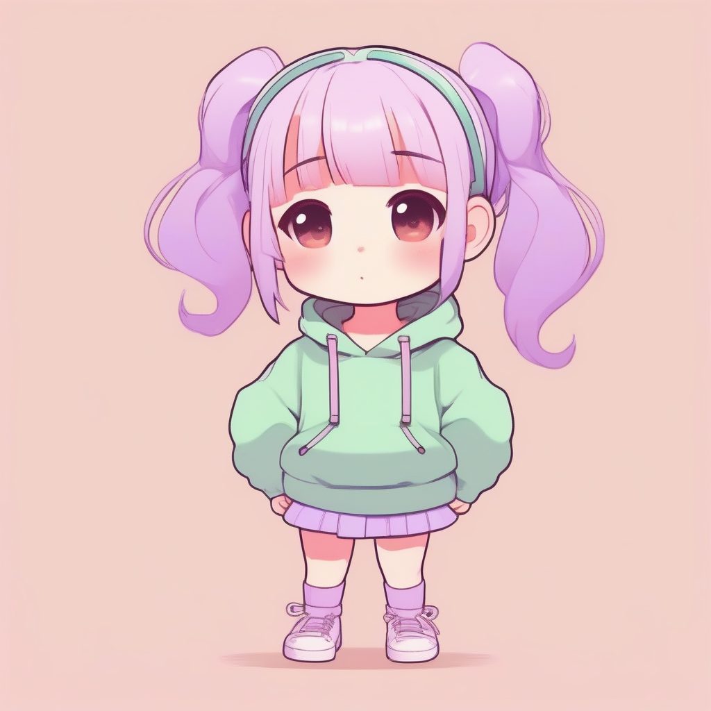 高饱和粉彩Q版:双马尾女孩的努力挣扎全身图 21 高饱和粉彩Q版:双马尾女孩的努力挣扎全身图