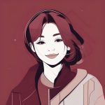 高对比度线条极简少女:俏皮的眨眼瞬间 5 gao dui bi du xian tiao ji jian shao nyu qiao pi de zha yan shun jian