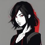 高冷酷飒少女:高对比度色彩平涂的极简主义表达 7 gao leng ku sa shao nyu gao dui bi du se cai ping tu de ji jian zhu yi biao da