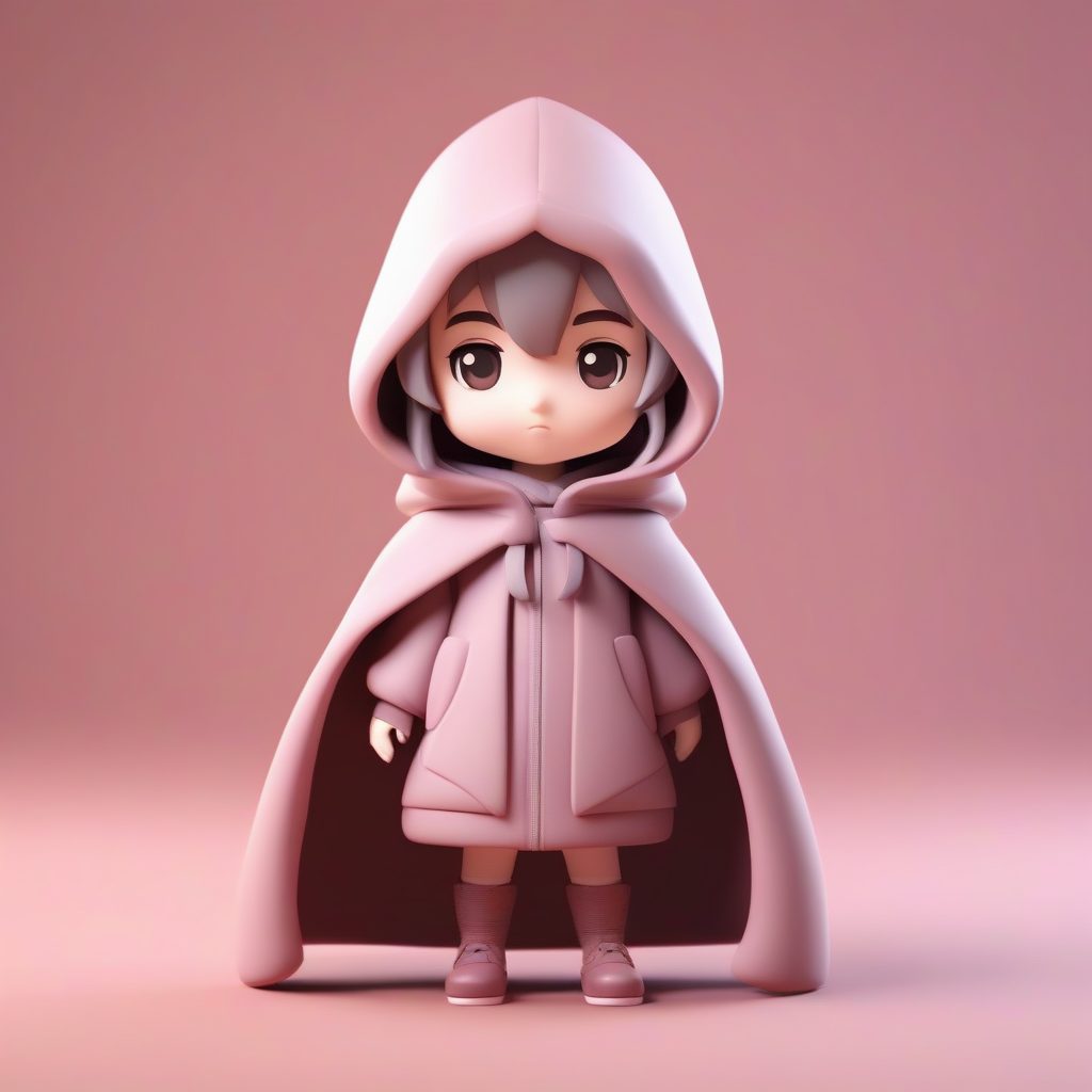 高抛光Q版公主盲盒：带斗篷的偷偷摸摸逃犯