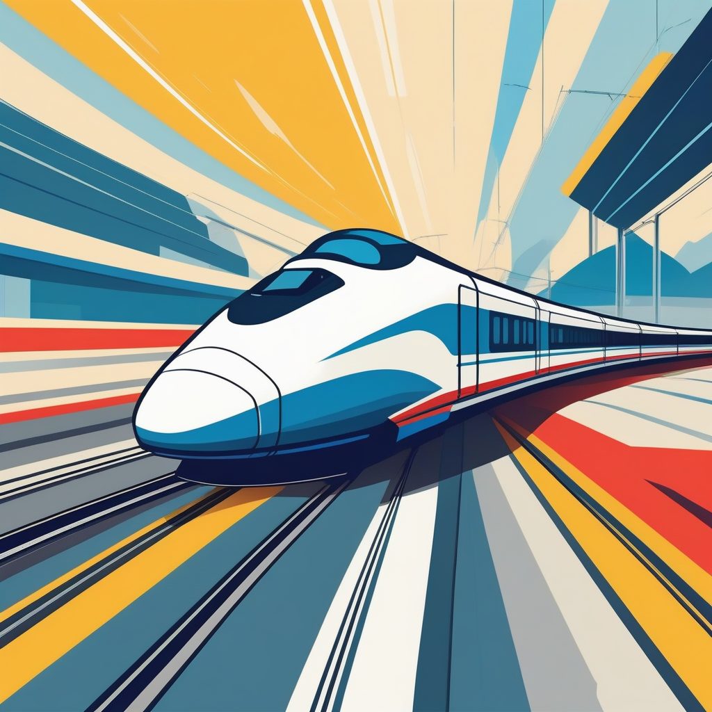 高速列车：动态线条下的极简交通工具设计