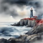 gu du de deng ta lan hui se diao yu hou zhong wen li de shui cai hai jing gou tu