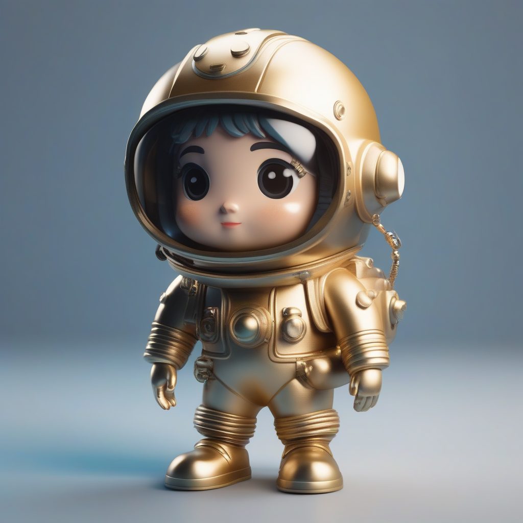 海洋主题Q版潜水员：高精度3D粘土手办渲染技巧与关键词