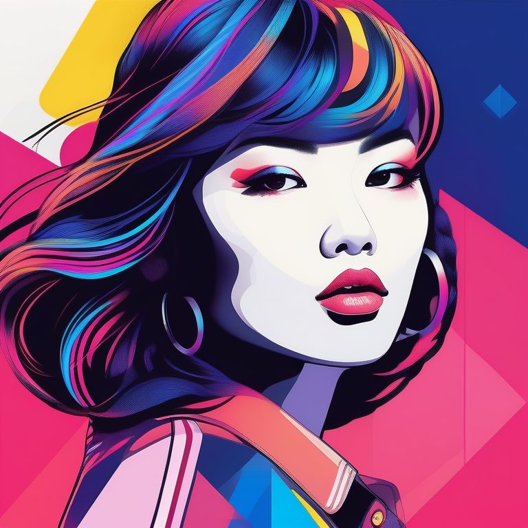 韩式波普艺术人物肖像