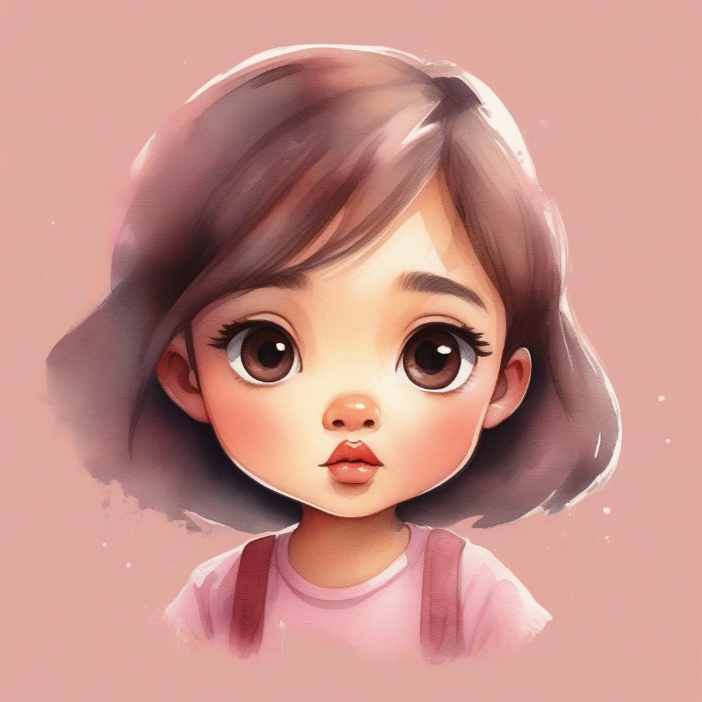 好奇探头的Q版水彩插画:湿画法与半透明色彩表现 9 好奇探头的Q版水彩插画:湿画法与半透明色彩表现