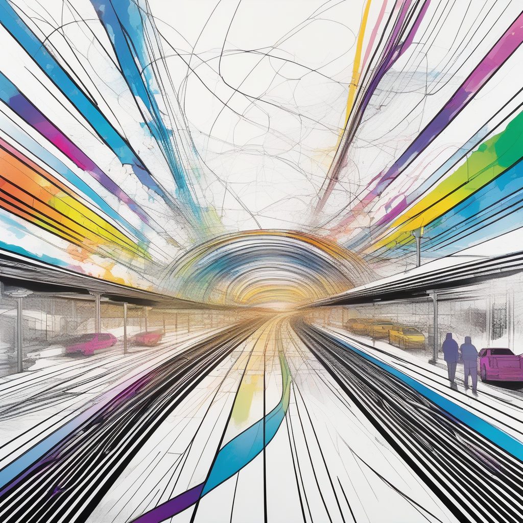幻彩轨道：高速交通枢纽的极简动态图