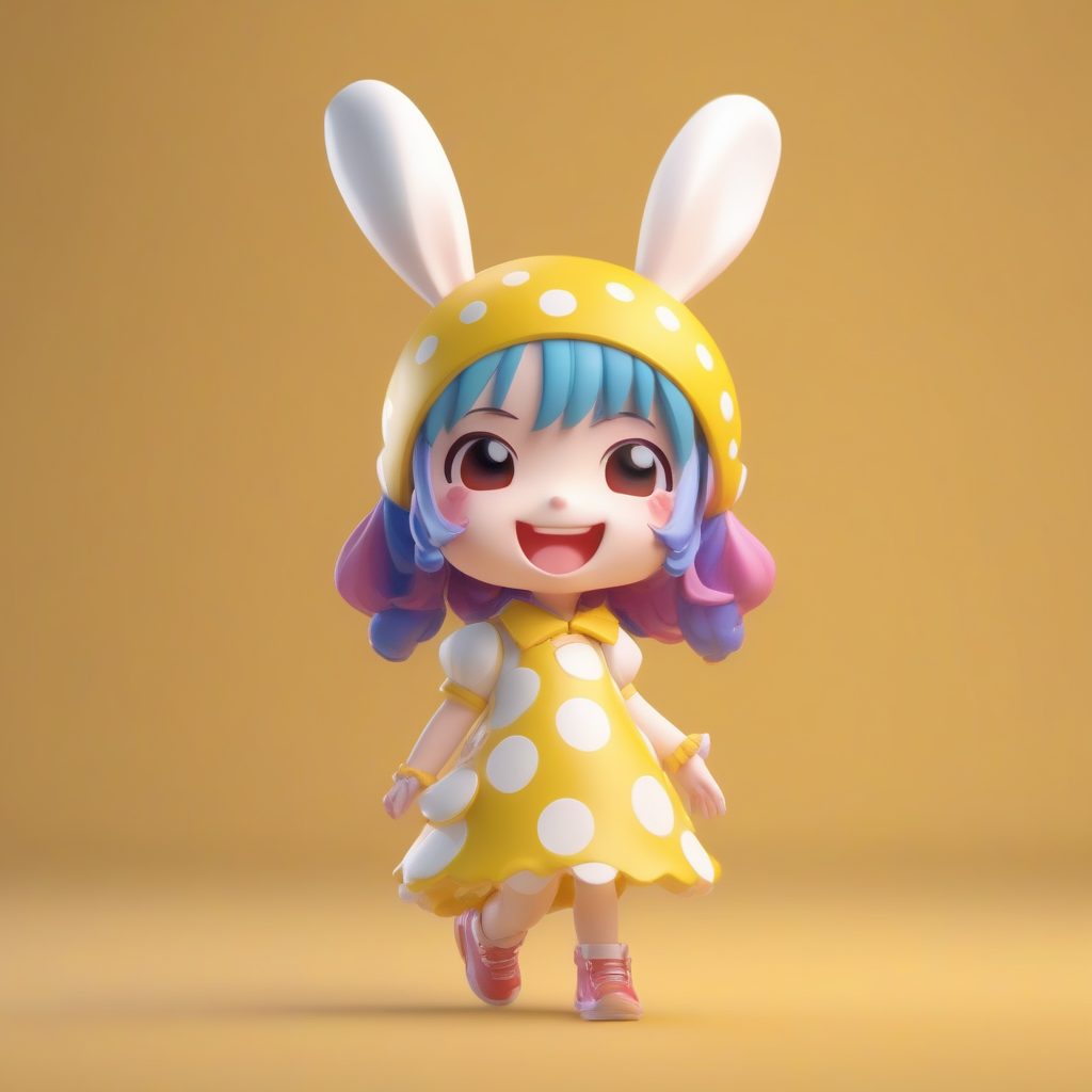 欢乐小丑：做出滑稽表情的Q版兔耳娘