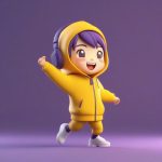 huo li wu xian liang huang se wei yi q ban nan hai tiao yue zi shi 3d xuan ran ti shi ci