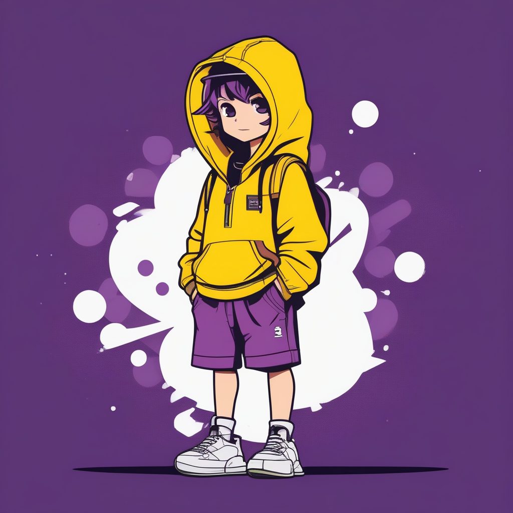 极简2D动漫风Q版滑板少年提示词:可爱街头潮男角色设计 13 极简2D动漫风Q版滑板少年提示词:可爱街头潮男角色设计