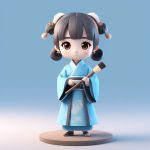 ji jian 3dq ban han fu xiao shu tong shou na mao bi de lan se bei zi quan shen li hui