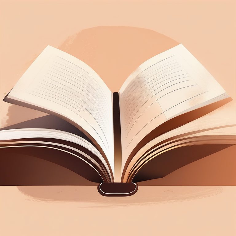 极简扁平+浪漫水彩画:一本书