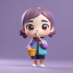 ji jian c4d yi shu nyu jiao shi chao xi jie nian tu zhi gan shou chi tiao se ban yu hua bi