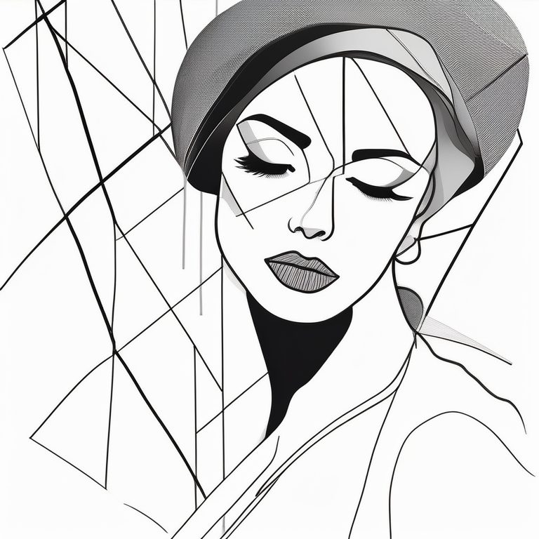 极简抽象人物时尚肖像