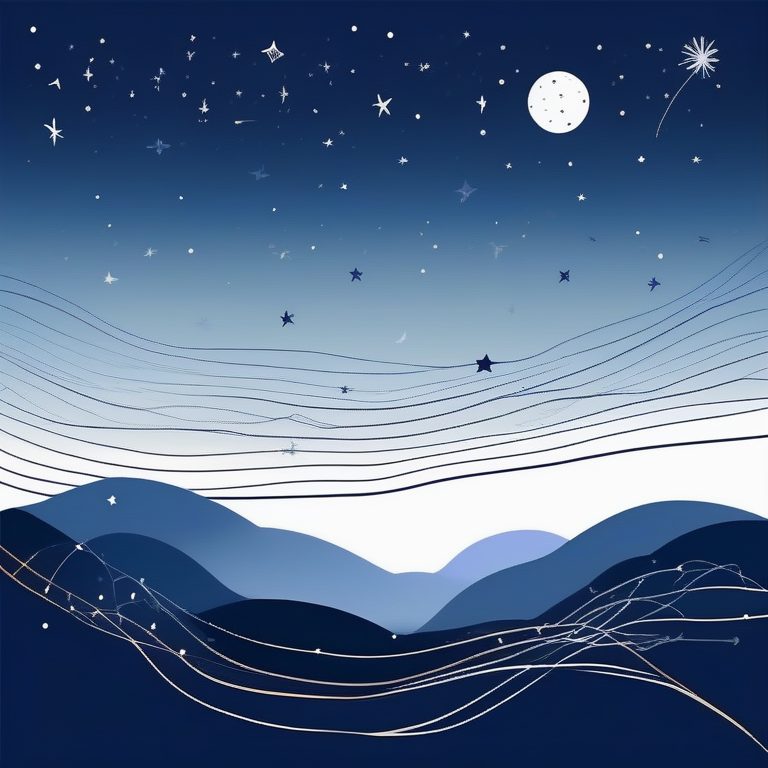 极简抽象星空涂鸦