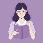 极简动漫风内向女孩抱书 6 ji jian dong man feng nei xiang nyu hai bao shu