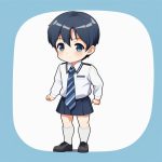 ji jian dong man q ban nan hai bai se xiao fu