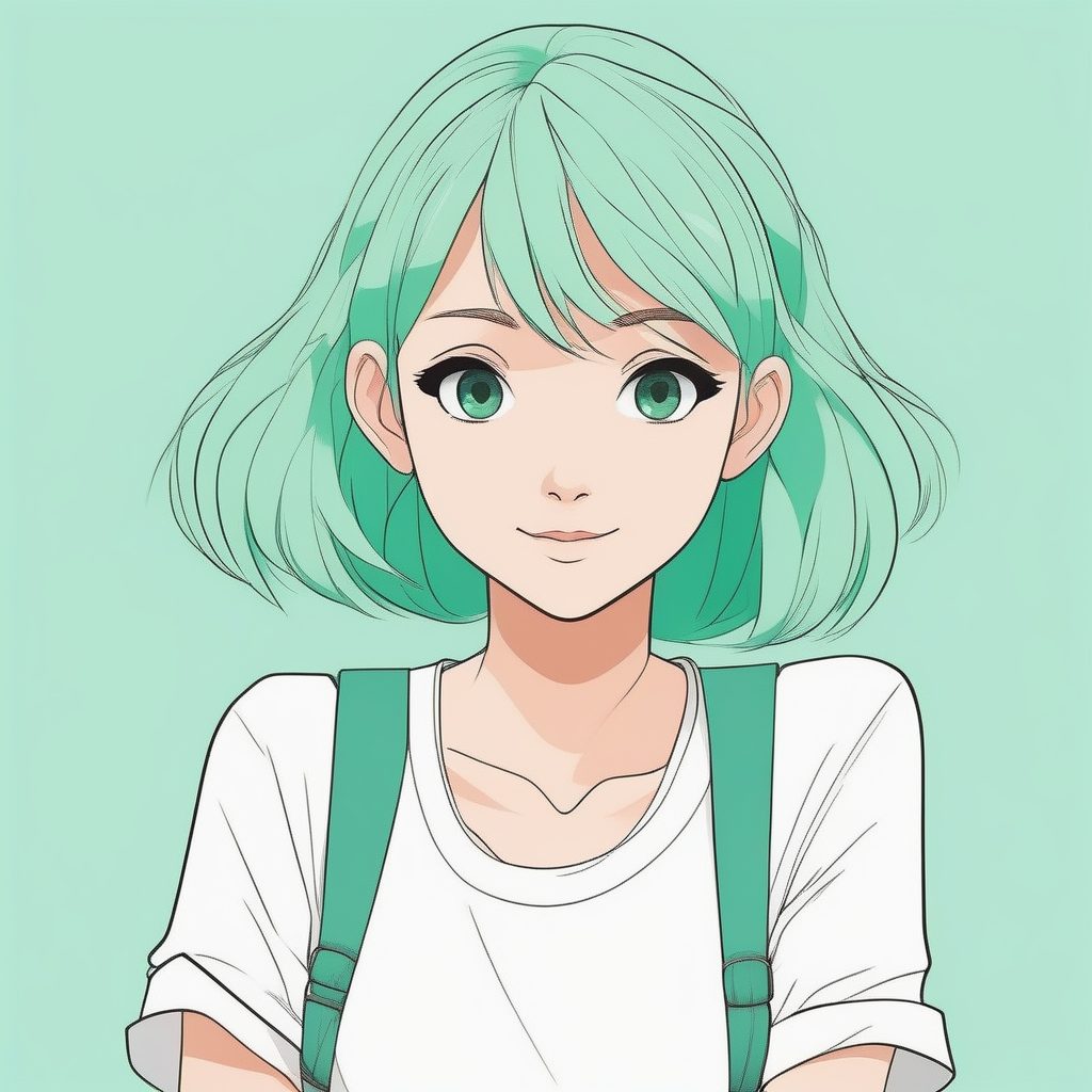 极简二次元风傲娇少女叉腰