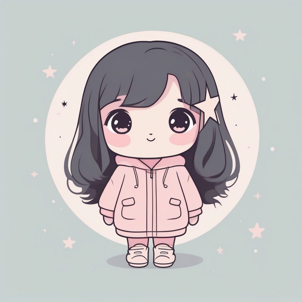 极简粉彩Q版女孩:手绘涂鸦风,温柔粉色调全身像AI提示词 9 极简粉彩Q版女孩:手绘涂鸦风,温柔粉色调全身像AI提示词