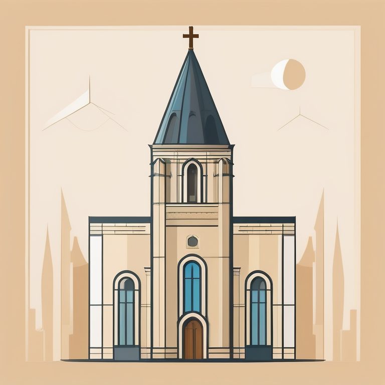 极简风格化建筑 | 一座教堂塔楼