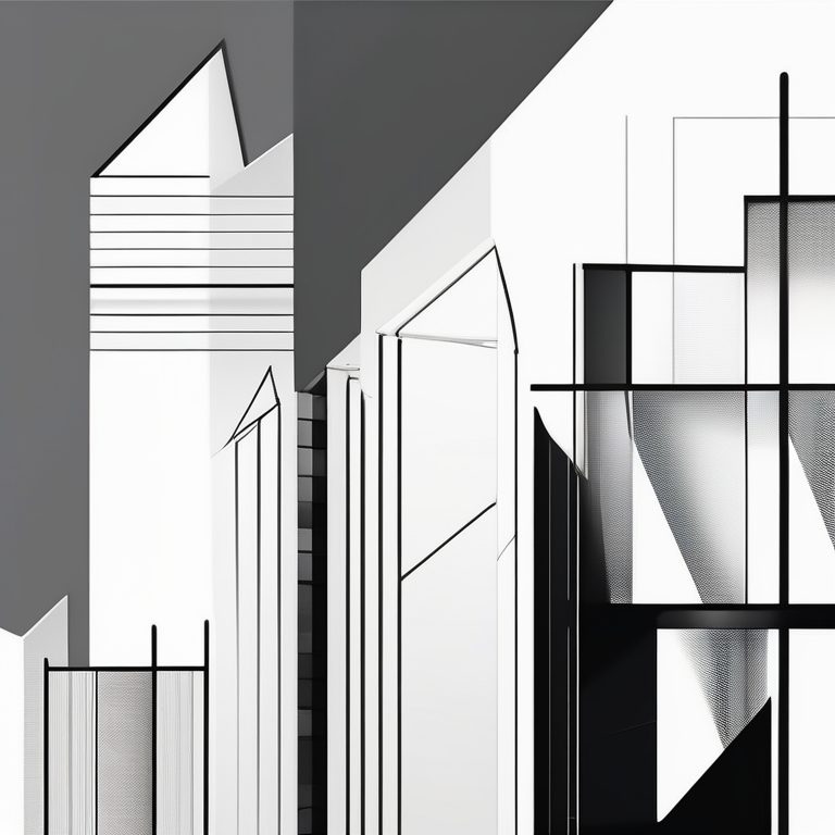 极简风格乌尔班建筑剪影