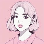 ji jian feng ge xia zhang zui shuo hua de shao nyu fen se zhu ti