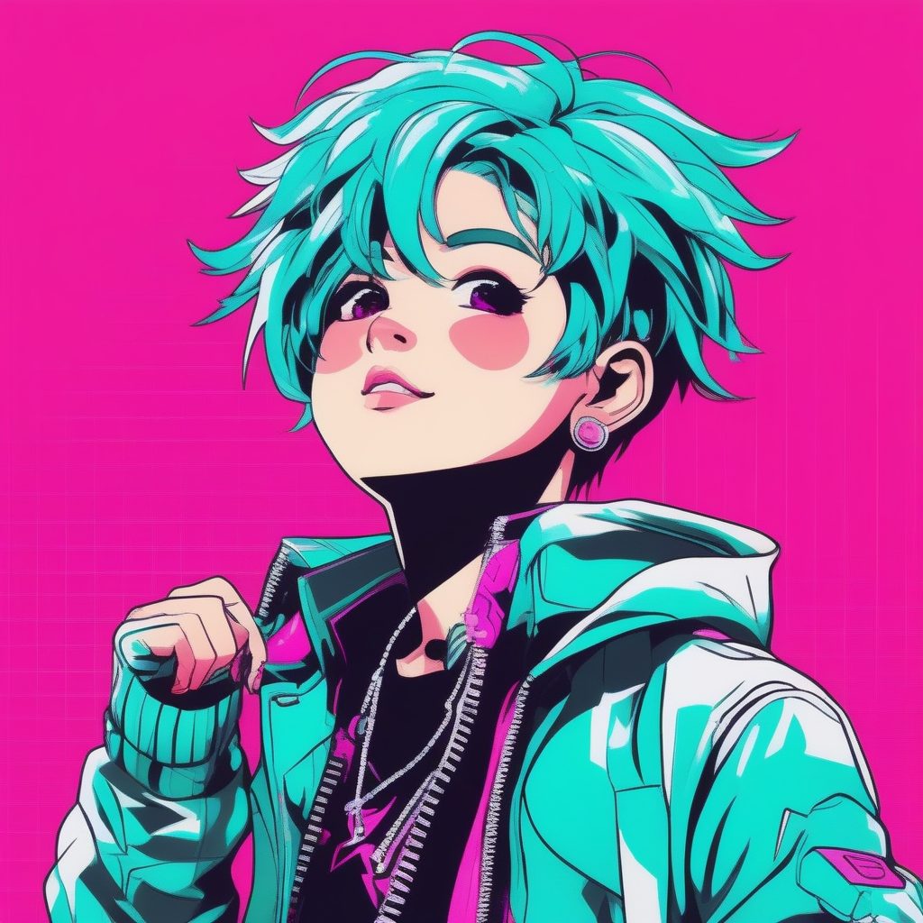 极简风Q版流行偶像男孩全身AI绘画Prompt：动态舞姿设计