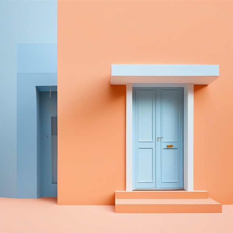 极简概念建筑-彩色房屋