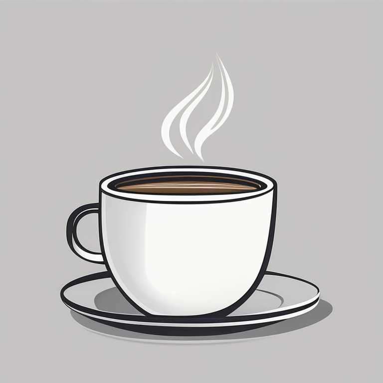 极简概念摄影:一杯咖啡