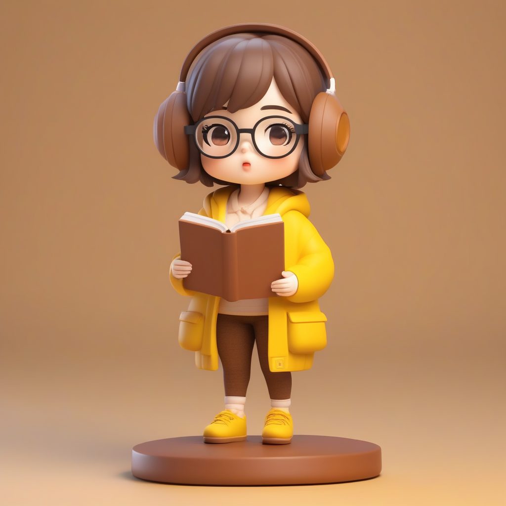 极简卡哇伊书卷气Q版粘土盲盒角色