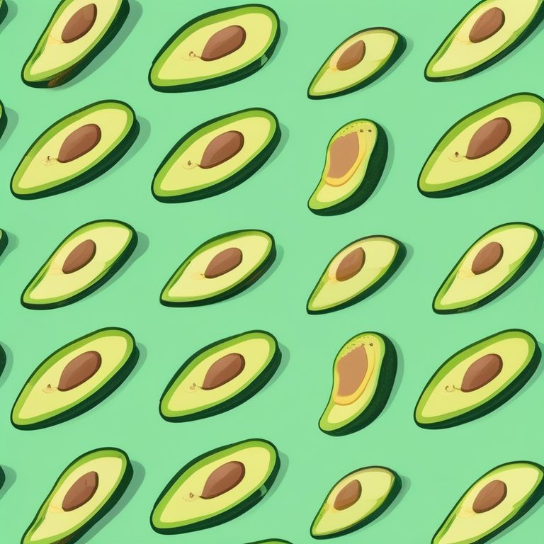 极简Kawaii风格牛油果吐司