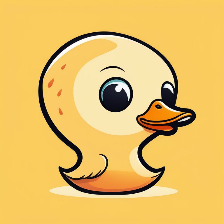 极简可爱卡通风格鸭子