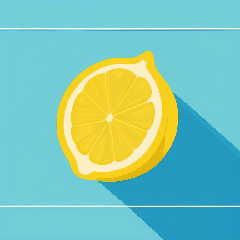 极简流行艺术-柠檬插画