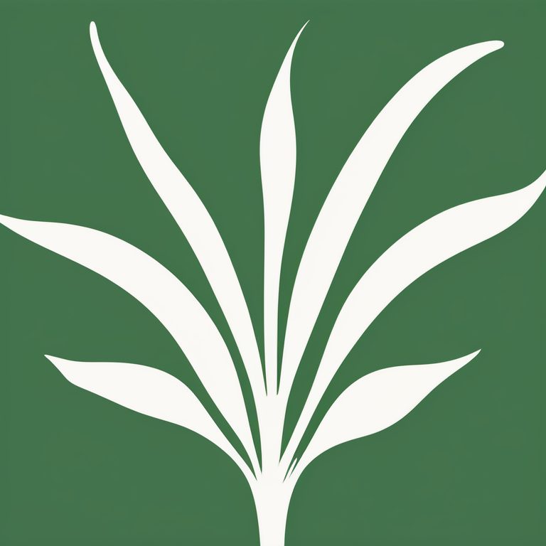 极简鹿角植物插画