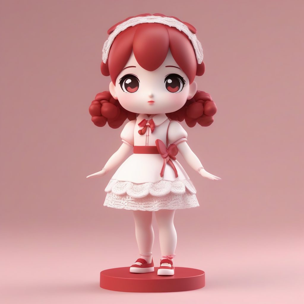 极简粘土风复古玩偶Q版角色全身卡