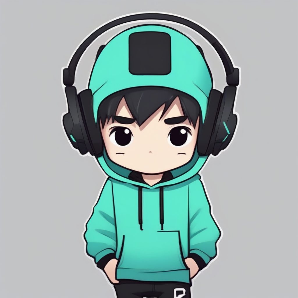 极简Q版电竞玩家小男孩：皮克斯风格毛绒质感，体积光渲染提示词