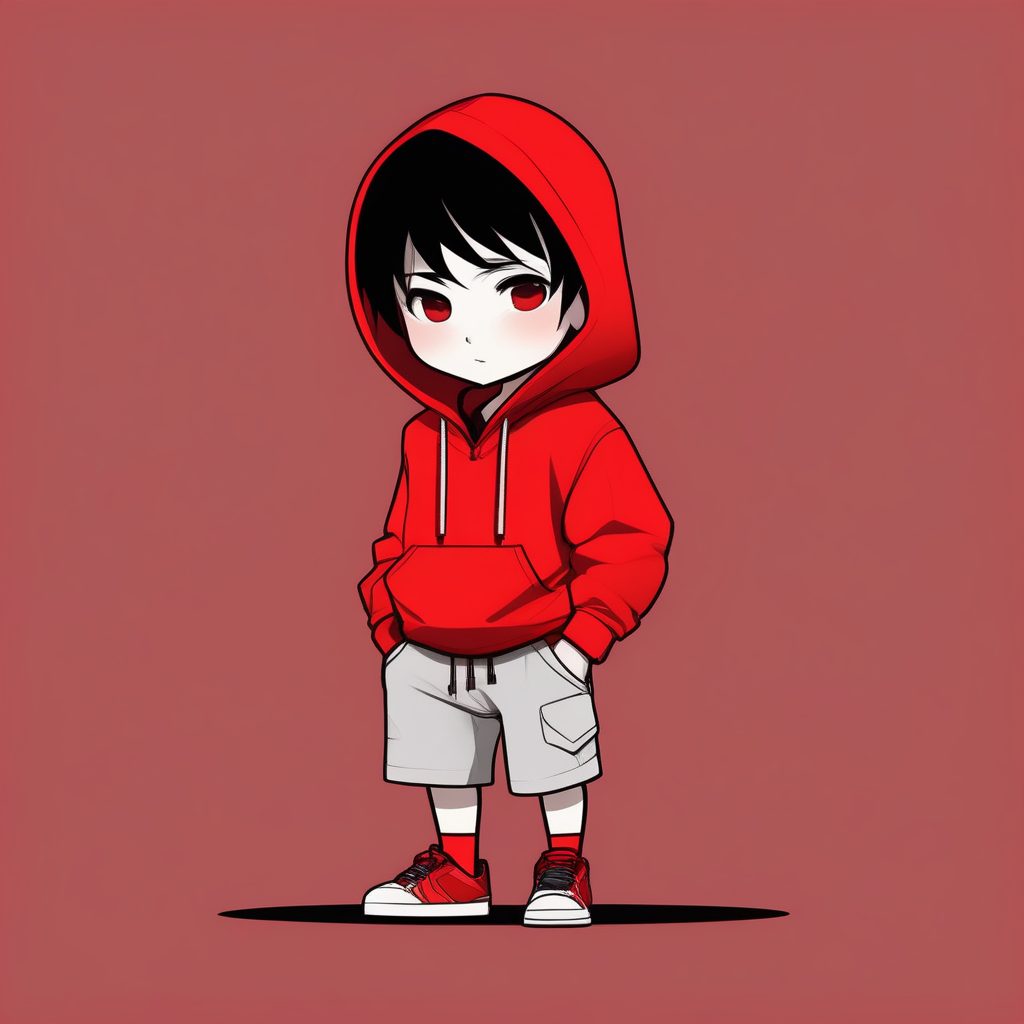 极简Q版黑发男孩极简都市风