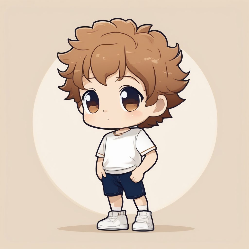 极简Q版金棕发男孩温柔可爱风