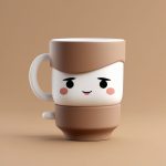 ji jian q ban ka fei bei 3d nian tu hua quan shen mao re qi te xiao