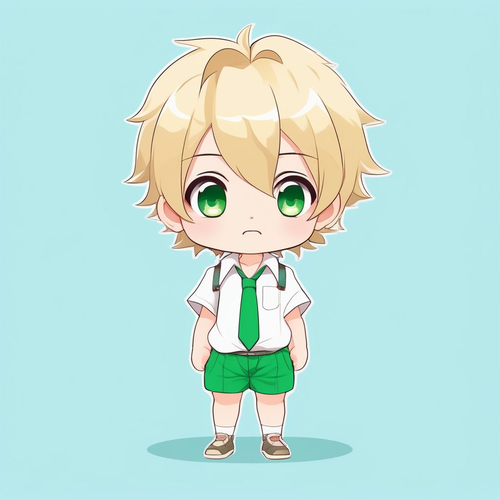 极简Q版萝莉风动漫男孩