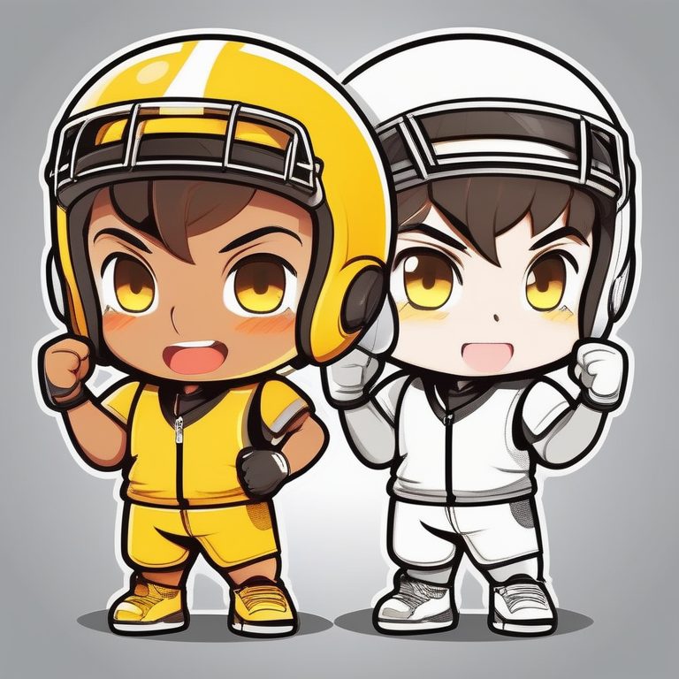 极简Q版男孩运动员卡哇伊风格