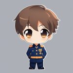 极简Q版粘土海军男孩AI绘画:敬礼姿势与蓝色制服 7 ji jian q ban nian tu hai jun nan hai ai hui hua jing li zi shi yu lan se zhi fu